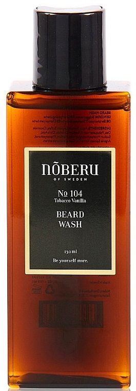 Beard Shampoo - Noberu Of Sweden №104 Tobacco Vanilla Beard Shampoo — photo N1