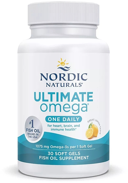 オメガ サプリメント、1075mg - Nordic Naturals Ultimate Omega One Daily — photo N2