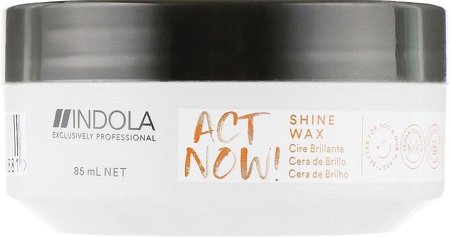 Glossy Hair Styling Wax - Indola Act Now! Shine Wax — photo N1