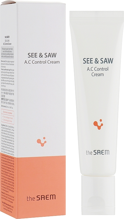 Purity & Oiliness Control Cream - The Saem See & Saw AC Control Cream — photo N1