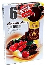 Tealights 'Chocolate Cherry', 6 pcs. - Admit Scented Tea Light Chocolate Cherry — photo N2