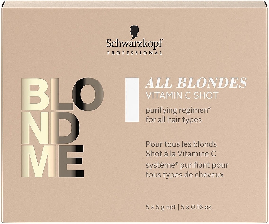 Vitamin C Concentrate for All Hair Types - Schwarzkopf Professional Blondme All Blondes Vitamin C Shot — photo N1