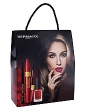 Fragrances, Perfumes, Cosmetics Set - Dermacol Obsession (mascara/9ml + eye/liner/3g + n/polish/11ml)