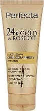 Coarse-Grained Facial Peeling - Perfecta 24k Gold & Rose Oil — photo N1