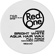 Ultra Strong Hold Aqua Hair Styling Wax - RedOne Bright White Aqua Hair Wax — photo N1