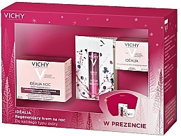 Fragrances, Perfumes, Cosmetics Set - Vichy Idealia (peel/3ml + cr/50ml + cr/15ml + bag)