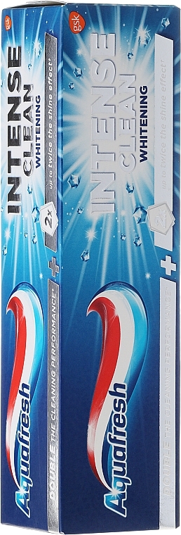 Toothpaste "Intense Clean. Whitening" - Aquafresh Intense Clean Whitening Toothpaste — photo N1