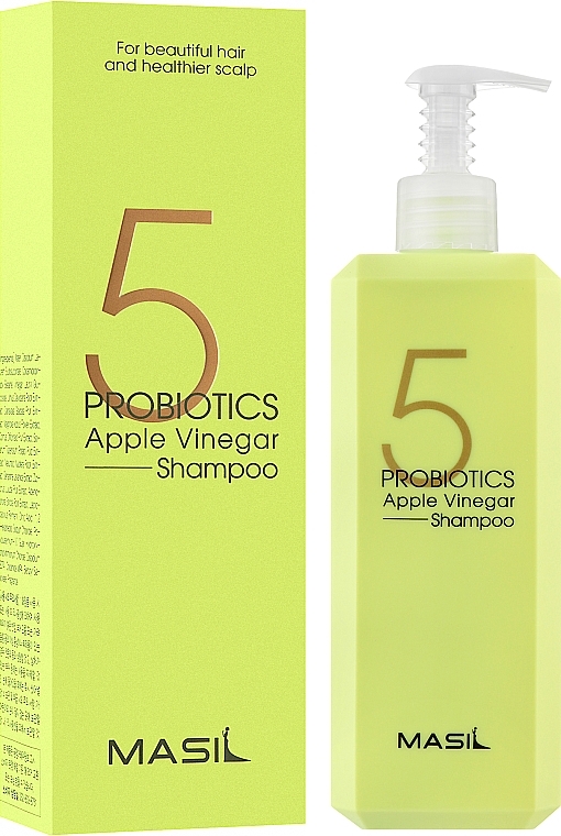 Mild Sulfate-Free Shampoo with Probiotics & Apple Vinegar - Masil 5 Probiotics Apple Vinegar Shampoo — photo N8