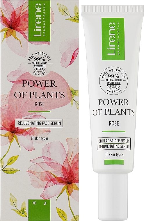Rejuvenating Face Serum - Lirene Power Of Plants Rose Rejuvenating Face Serum — photo N2