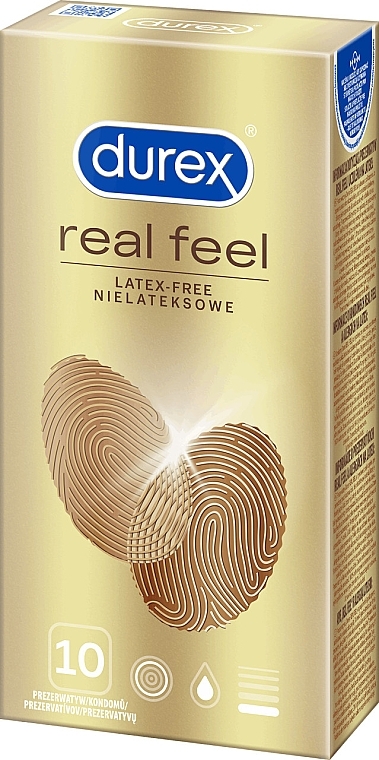 Real Feel Condoms, 10 pcs - Durex Real Feel Condoms — photo N1