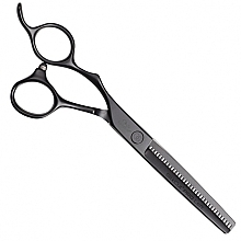 Fragrances, Perfumes, Cosmetics Thinning Scissors, 6.35, for left-handers - Olivia Garden SilkCut Silk Cut PRO Matt Black 6,35