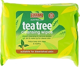 Fragrances, Perfumes, Cosmetics Facial Cleansing Wipes - Beauty Formulas Tea Tree Cleansing Wipes