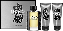 Salvatore Ferragamo Men - Set (edt/100ml + sh/gel/100ml + ash/balm/100ml) — photo N1