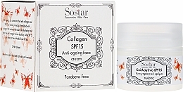 Fragrances, Perfumes, Cosmetics Anti-Aging Face Cream with Collagen - Sostar Anti-Ageing Collagen Face Day Cream SPF15