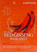 Fragrances, Perfumes, Cosmetics Ginseng Sheet Mask - Beauadd Baroness Mask Sheet Red Ginseng