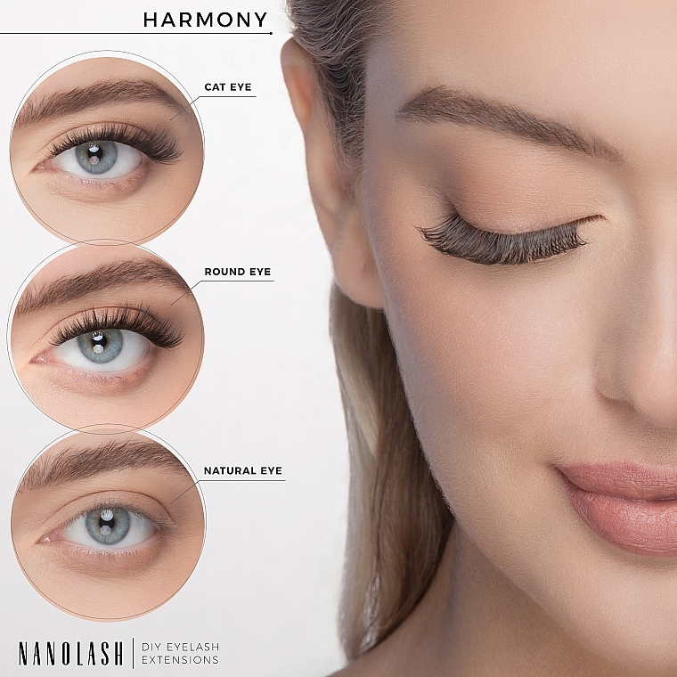 False Eyelashes - Nanolash Diy Eyelash Extensions Harmony — photo N4