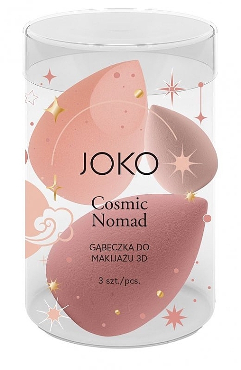 Makeup Sponge Set, 3 pcs. - Joko 3D Cosmic Nomad — photo N1