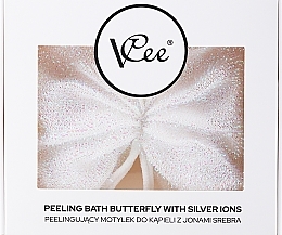 Fragrances, Perfumes, Cosmetics Silver Ion Peeling Washcloth - VCee Peeling Bath Butterfly With Silver Ions