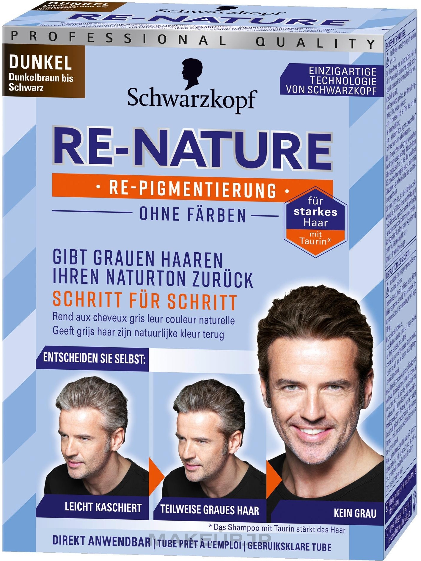 Hair Cream - Schwarzkopf Re-Nature Men — photo Dark