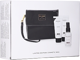 Fragrances, Perfumes, Cosmetics Set - Balmain Limited Edition Cosmetic Bag Winter 2018 (sh/50ml + cond/50ml + spray/30ml + bag)