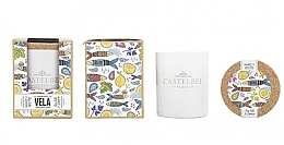 Set - Castelbel Sardines (candle/190g + towel/1pc + soap/80g) — photo N2
