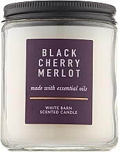 Fragrances, Perfumes, Cosmetics 香りのキャンドル - Bath & Body Works Black Cherry Merlot White Barn Scented Candle