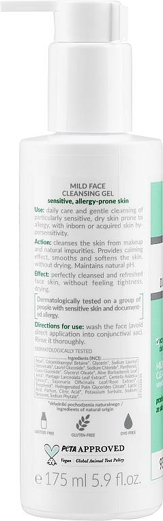 Face Gel - Floslek Sensetive Skin Face Cleansing Gel — photo N2