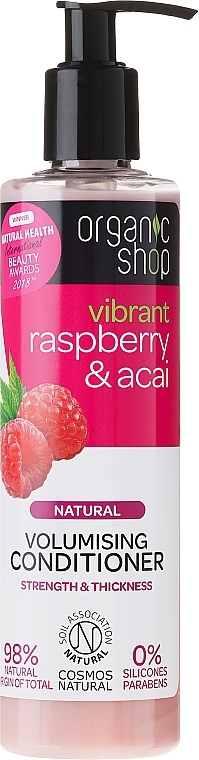 Hair Conditioner "Raspberry & Acai Berry" - Organic Shop Raspberry And Acai Conditioner — photo N1