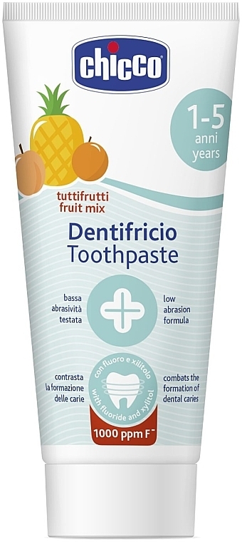 Tutti-Frutti Fluoride Toothpaste, 1+ year - Chicco — photo N1