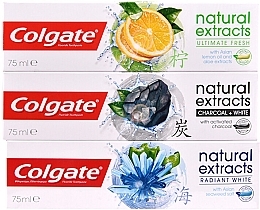 Fragrances, Perfumes, Cosmetics Set - Colgate Natural Extracts (tooth/paste/75mlx3)