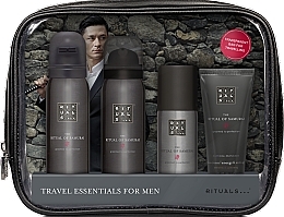 Fragrances, Perfumes, Cosmetics Set - Rituals The Ritual of Samurai Essentials Travel Set (foam/gel/50ml + sh/foam/50ml + cr/30ml + deo/50ml + bag)