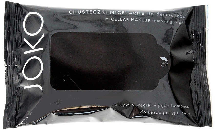 Micellar Face Wipes with Active Carbon - Joko Micellar — photo N1