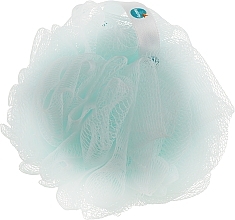 Fragrances, Perfumes, Cosmetics Synthetic Bath Sponge, medium, turquoise - Balmy Naturel Bath Pouf Medium