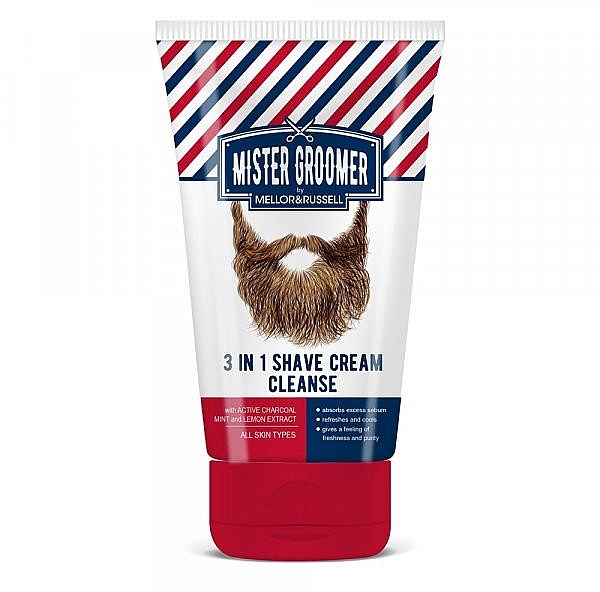 Cleansing Shaving Cream 3in1 - Mellor & Russell Mister Groomer 3 In 1 Shave Cream Cleanse — photo N2