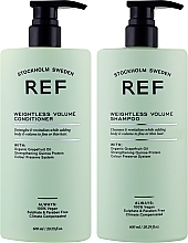 Set - REF Weightless Volume Duo (shm/600ml + cond/600ml) — photo N3