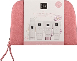 Set - Rituals The Ritual Of Sakura (sh/foam/gel/50ml + b/cr/70ml + cond/70ml + shm/70ml + bag) — photo N1