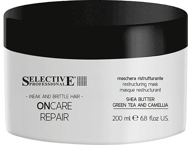 Mask for Weak & Thin Hair - Selective Professional On Care Repair Restructing Mask — photo N1