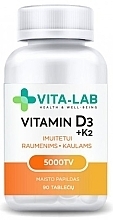 Fragrances, Perfumes, Cosmetics Vitamin D3+K2 Dietary Supplement - Vita-Lab Vitamin D3+K2 5000TV