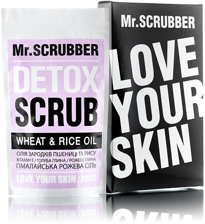 Detox Rice Body Scrub - Mr.Scrubber Detox Scrub Wheat & Rice Oil — photo N1