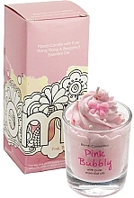 Fragrances, Perfumes, Cosmetics Scented Candle in Glass - Bomb Cosmetics Piped Candle Pink Bubbly