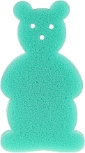 Fragrances, Perfumes, Cosmetics Kids Bath Sponge "Bear", green - Top Choice