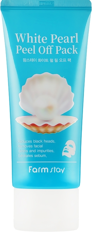 Cleansing mask-film with pearls - FarmStay White Pearl Peel Off Pack — photo N7