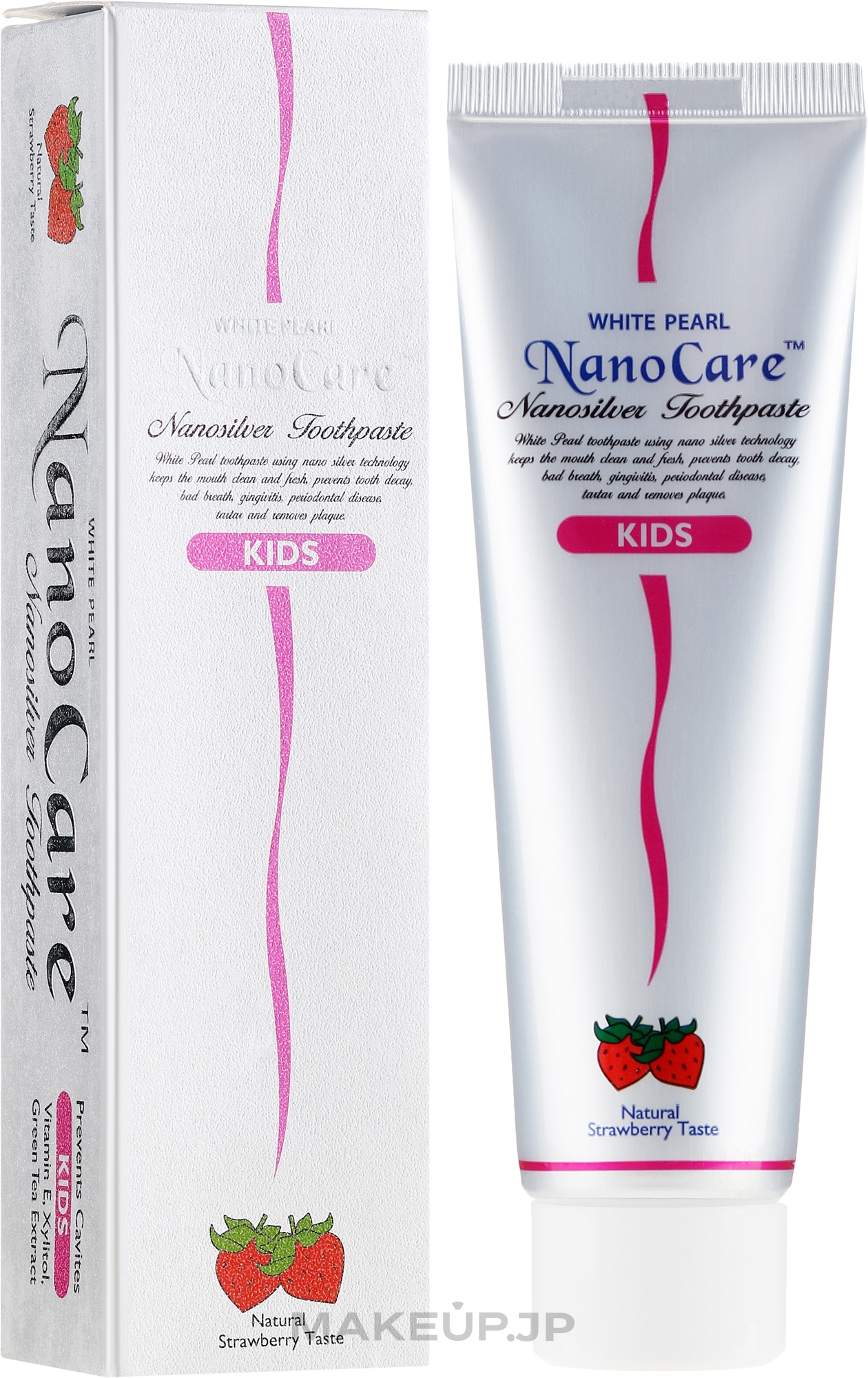 Kids Toothpaste - VitalCare White Pearl NanoCare Kids Strawberry Toothpaste — photo 50 g