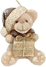 Fragrances, Perfumes, Cosmetics Christmas Teddy Candle, 11cm, sand - Artman Teddy Candle