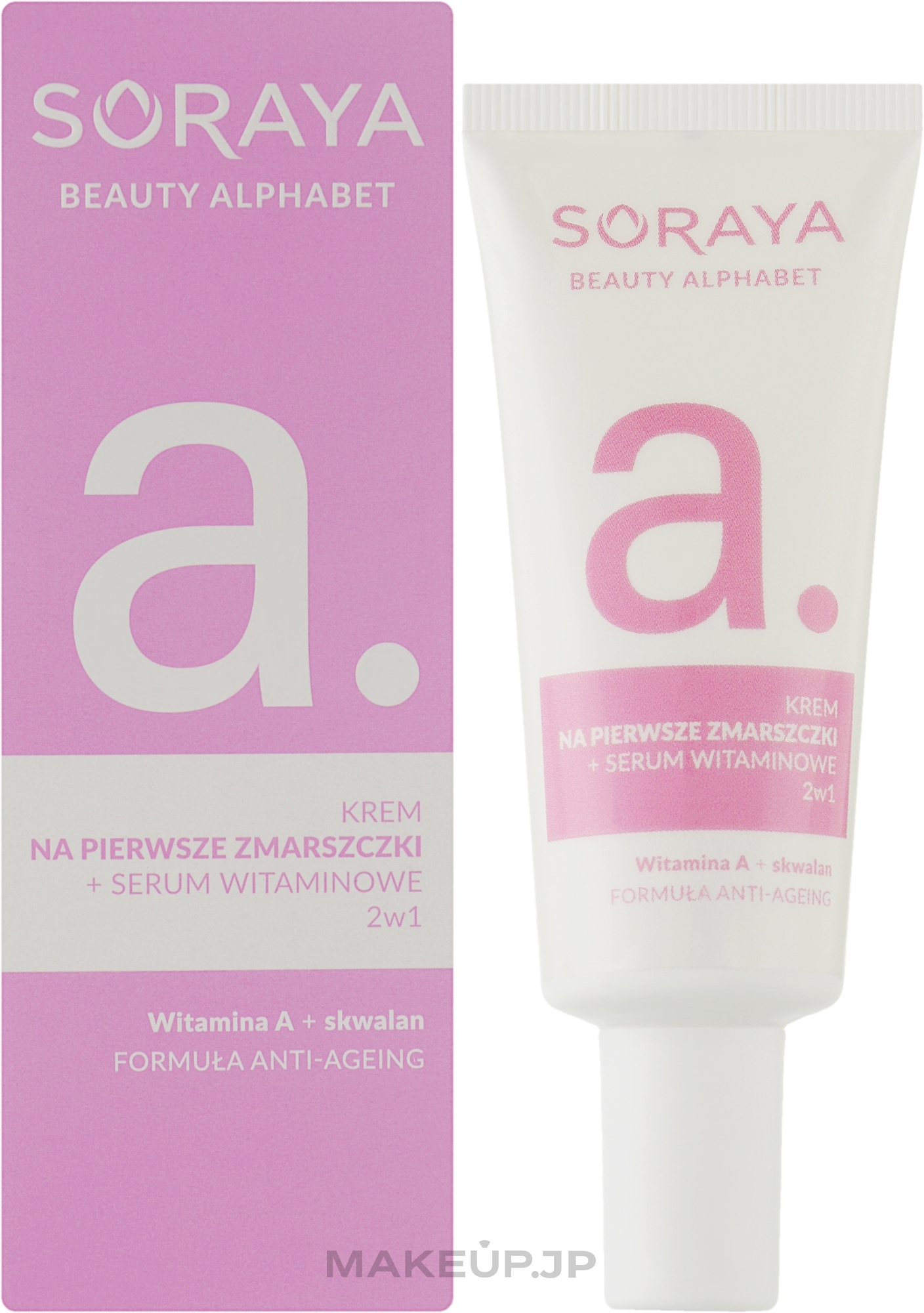 Anti-Wrinkle Cream + Vitamin Serum 2in1 - Soraya Beauty Alphabet Vitamin A + Squalane — photo 30 ml