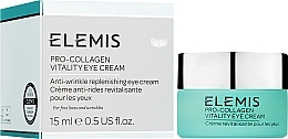 Fragrances, Perfumes, Cosmetics Repairing & Lifting Eye Cream - Elemis Pro-Collagen Vitality Eye Cream