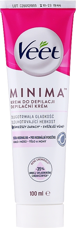 Hair Removal Cream for Normal Skin - Veet Minima Normal Skin Hair Removal Cream — photo N3