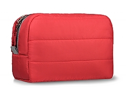Quilted Classy Makeup Bag, red - MAKEUP Cosmetic Bag Red — photo N1