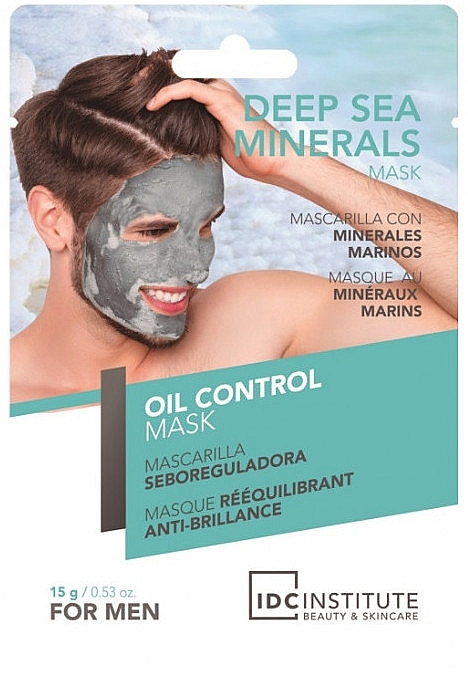 Men Sebum-Regulating Face Mask - IDC Institute Oil Control Mask For Men — photo N1