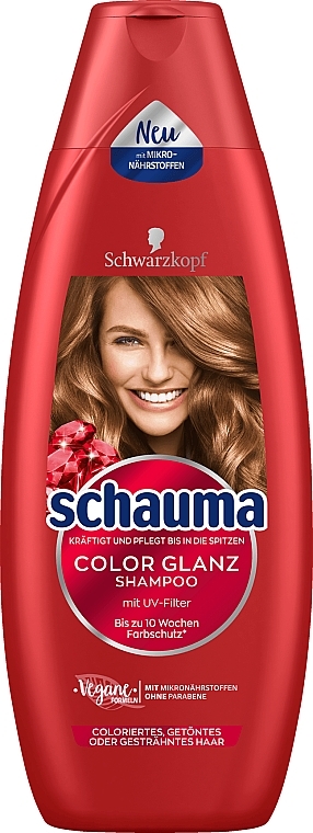 Hair Shampoo "Color Shine" for Colored Hair - Schwarzkopf Schauma Shampoo — photo N4